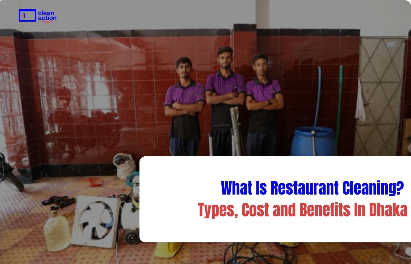 Restaurant cleaning process and food-safety sanitation standards